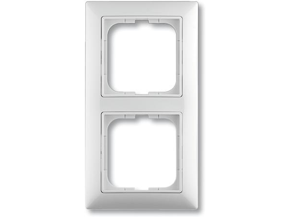 Abb-Basic55 Rahmen, Mattweiß, 2 Module