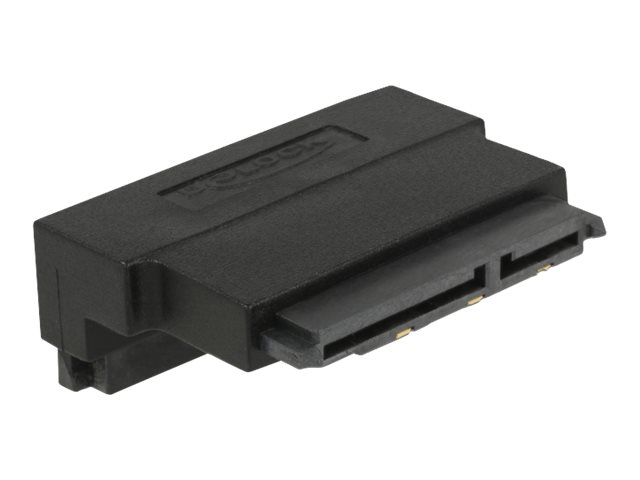 Delock - Sata Adapter - Serial Ata 150/300/600 - Sata Kombi Opvinklet Til Sata Kombi Haspet - Sort