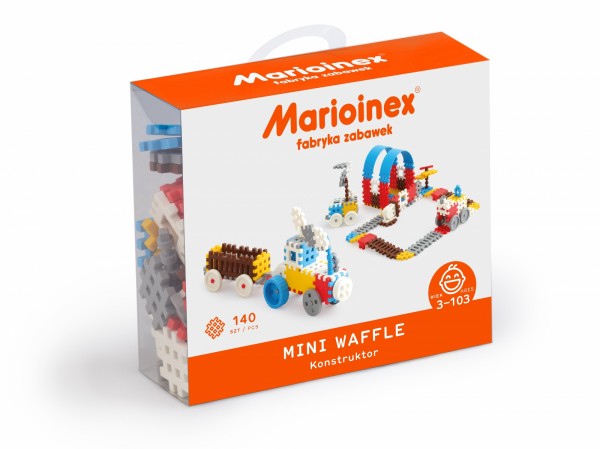 Marioinex 902820 Mini Waffle, Set Of 140 Pieces Constructor Boy, Multi-Colour
