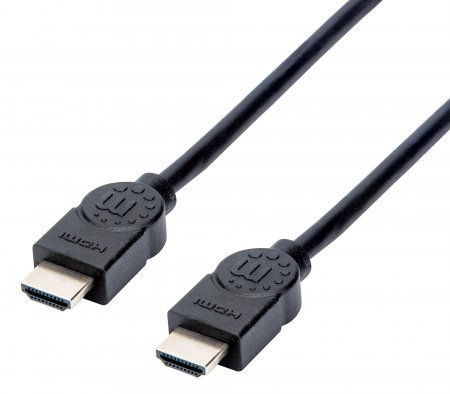 Manhattan High Speed Hdmi-Kabel, 4K@30Hz, Arc, 3D, Hdmi-Stecker Auf Hdmi-Stecker, Geschirmt, Schwarz, 1,5 M, 1,5 M, Hdmi Typ A (Standard), Hdmi Typ A