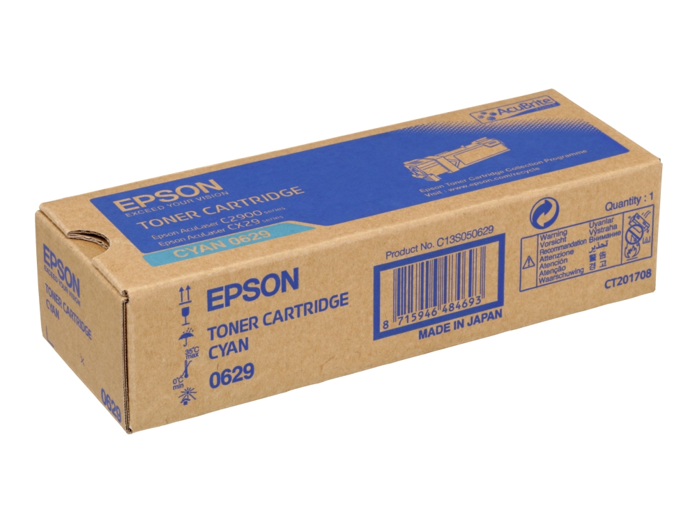 Epson Tonerkassette Cyan, 2.5K, 2500 Seiten, Cyan, 1 Stück(E)