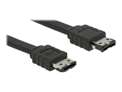 Delock - Esata-Kabel - Serial Ata 150/300 - Esata Til Esata - 1 M - Strenget - Sort