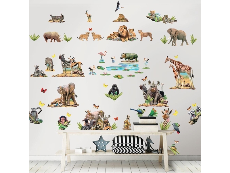 Billede af Jungle Safari Wallstickers hos Computersalg.dk