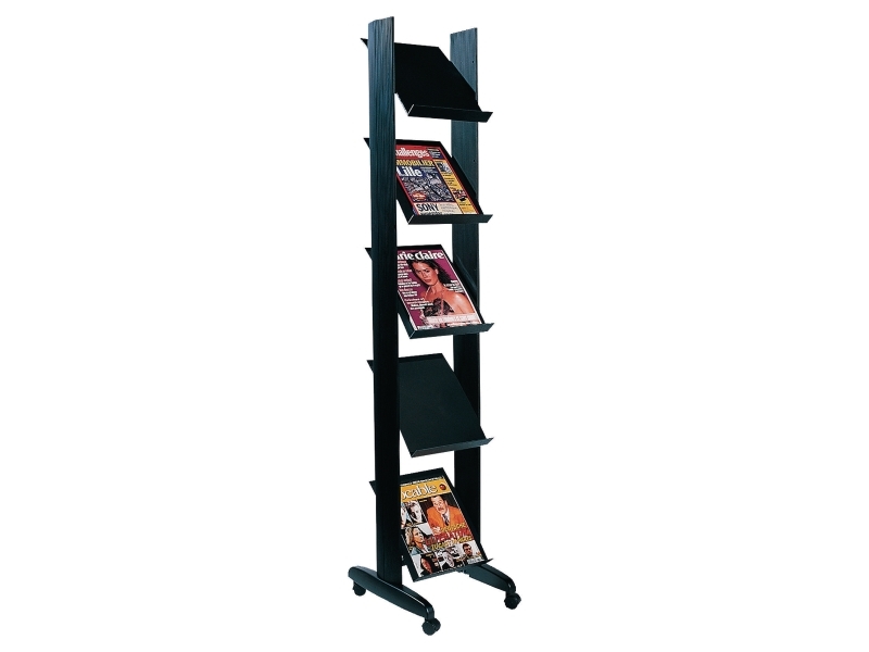 Brochurestativ Paperflow Easydisplays Med 5 Hylder, Sort
