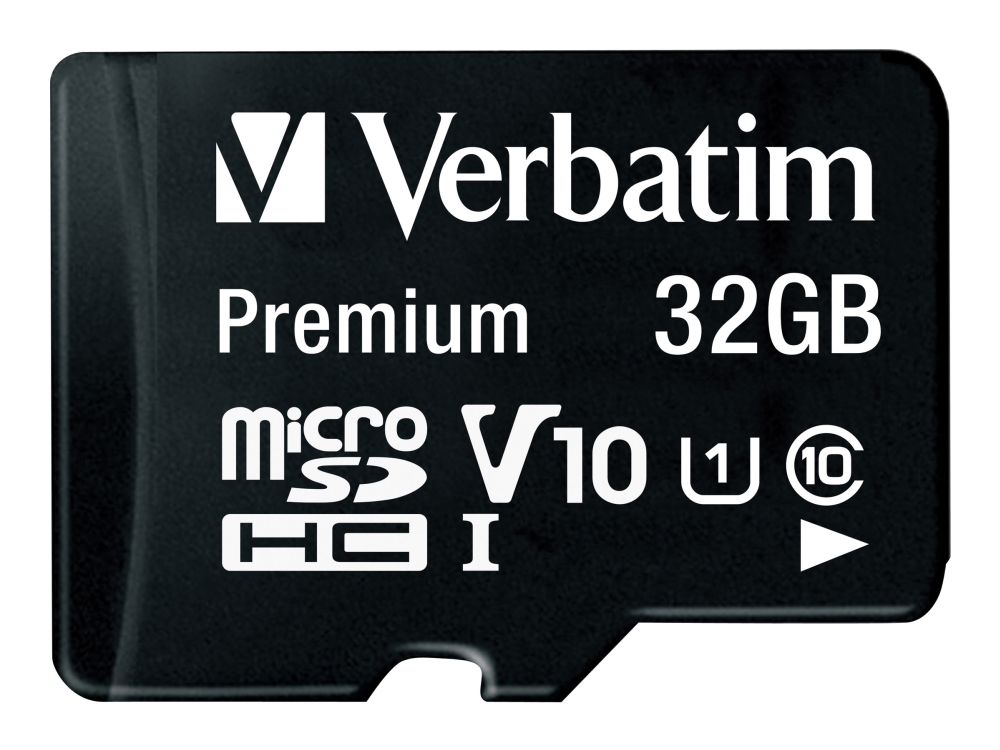 Verbatim MicroSDHC-kort 32 GB inkl. adapter (klass 10)