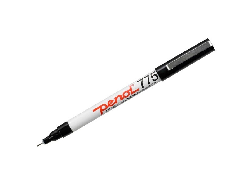 Marker Penol 775 sort 0,5mm - (20 stk.) | Skrivredskap - Märkpennor - Permanent Marker | GameStuff