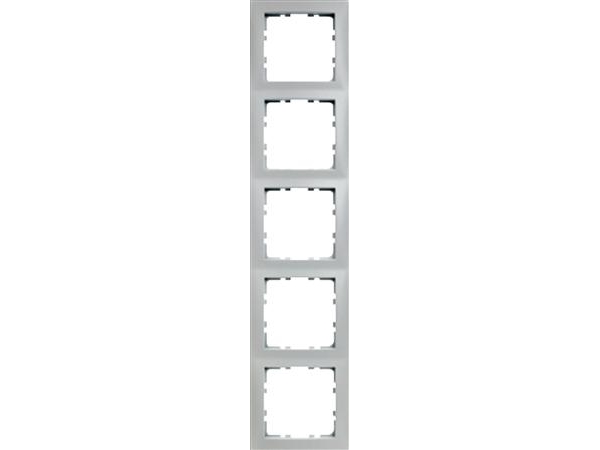 Berker Rahmen 5 Module S.1 Weiß