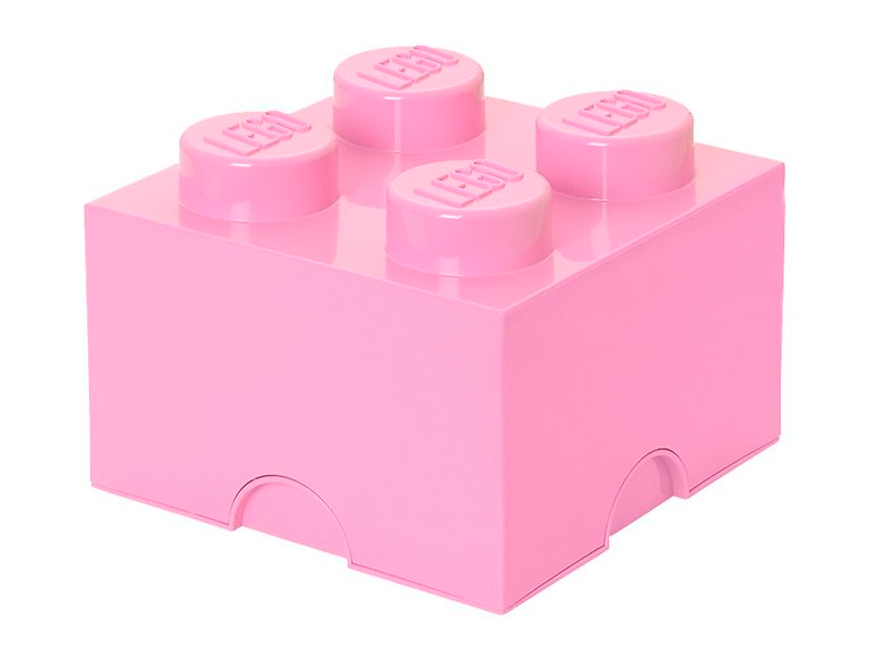 Lego Storage Brick 4 Hellrosa