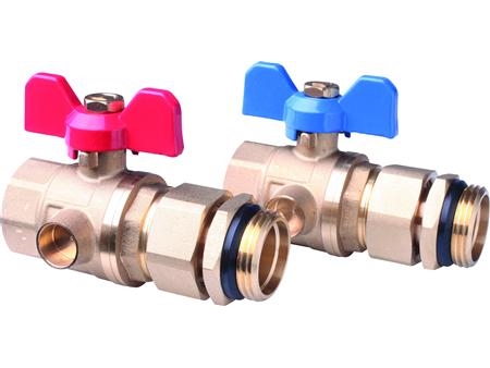 Danfoss 1" Kugelhahnsatz (2 Stk.) Mit Nippel/Überwurf