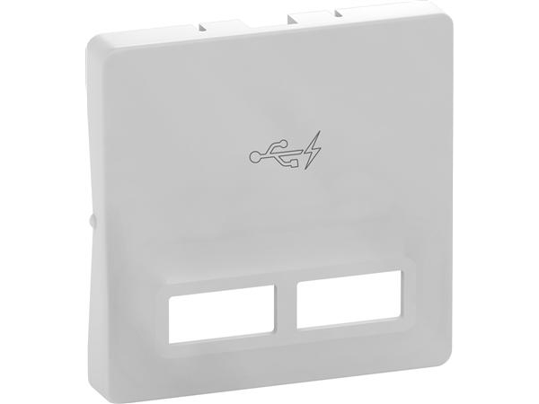 Fuga Afdækning Til 2 X Usb Lader, 1 Modul, Lysegrå
