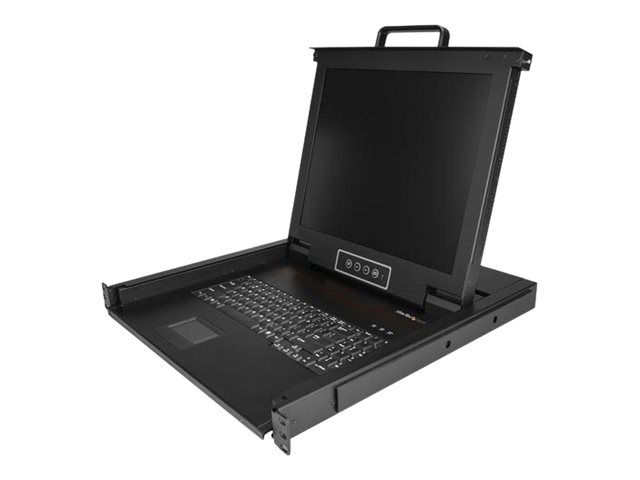Startech.Com Rack Kvm Konsole - Us Tastatur(Qwerty), Ein Port Vga Kvm Mit 17" Lcd Monitor - 1He Lcd Kvm Konsolenschublade Mit Kabeln - Usb Unterstütz