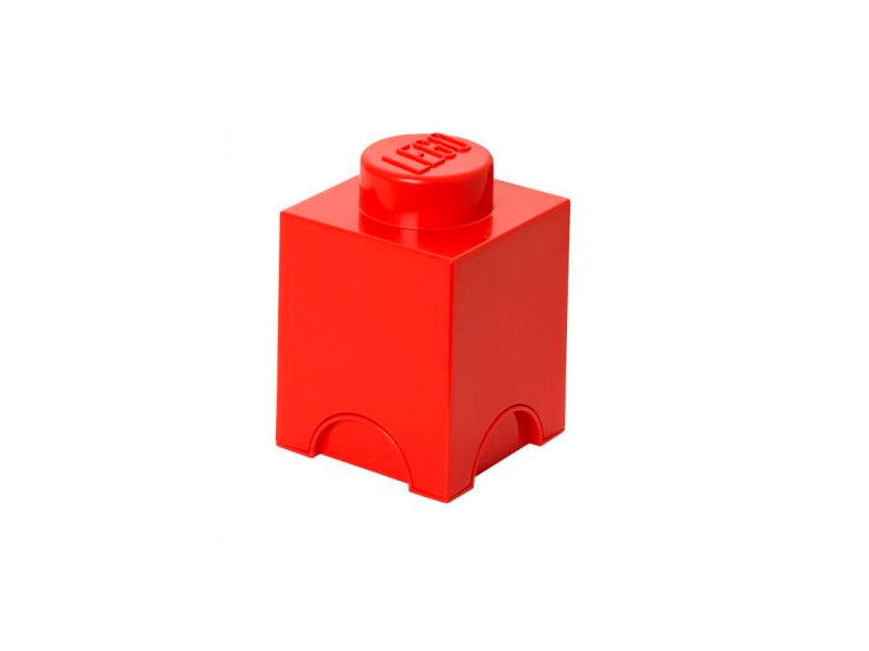 Lego Opbevaringsboks 1 Knop (Bright Red)