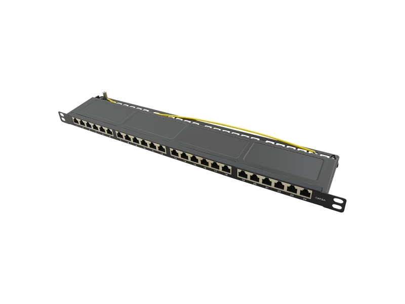 Logilink Np0063, 40 Gigabit Ethernet, Cat6a, Sort, Metal, 0.5U
