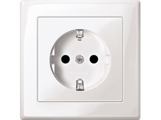 Merten Meg2300-1419, Cee 7/3, Cee 7/4, Hvid, Termoplastisk Harpiks, 250 V, 16 A