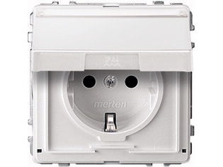 Merten Meg2312-7219, Cee 7/3, Cee 7/4, Hvid, 250 V, 16 A