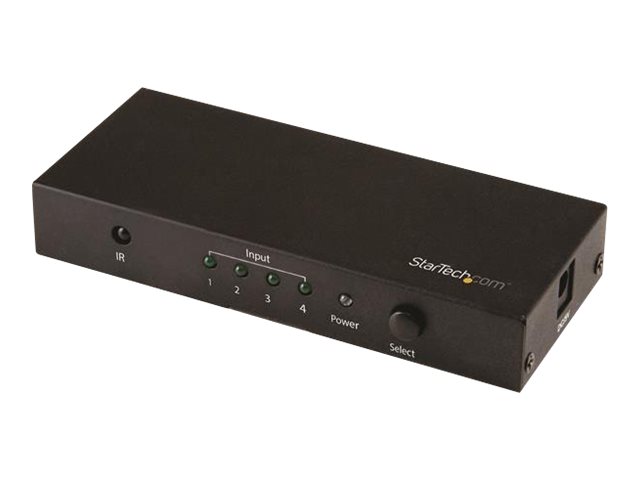 Startech Hdmi 2.0 Switch - 4 Port - 4K 60Hz - Hdmi Automatic Video Switch Box - Multi Port Hub W/ 1 In 4 Out Functionality (Vs421hd20) - Video-/Audio