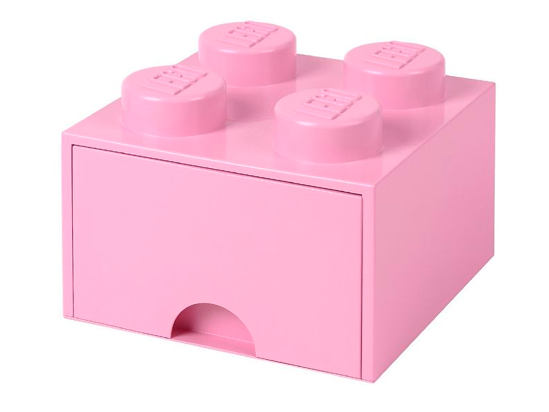 Lego Room Copenhagen Ziegel-Schublade, 4Er-Set, Pink (Rc40051738)
