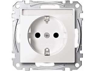Merten Meg2302-0319, Cee 7/3, Cee 7/4, Hvid, Termoplast, 250 V, 16 A