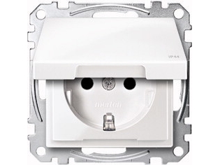 Merten Meg2314-0419, Cee 7/3, Cee 7/4, Hvid, Termoplast, 250 V, 16 A