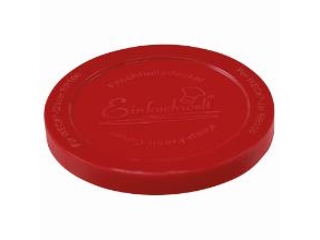 Låg Weck Ø10.8 Cm Til Patentglas. Silikone Rød,12 Stk/Krt