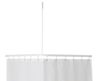 P2001 Skinne 90x90cm komp. Hv - Profil2001 Flad skinne 8x25mm. 90x90cm vinkel m.loftstøt. Hv | VVS Artiklar - Badrum - Tillbehör för dusch | GameStuff