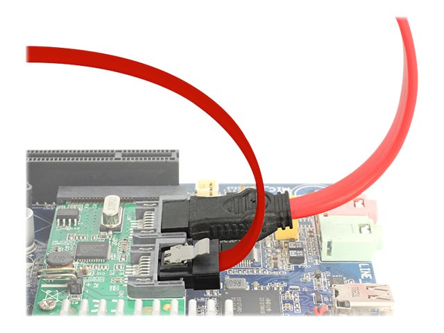 Delock 83833, 0,2 M, Sata Iii, Sata 7-Pin, Sata 7-Pin, Männlich/Männlich, Rot