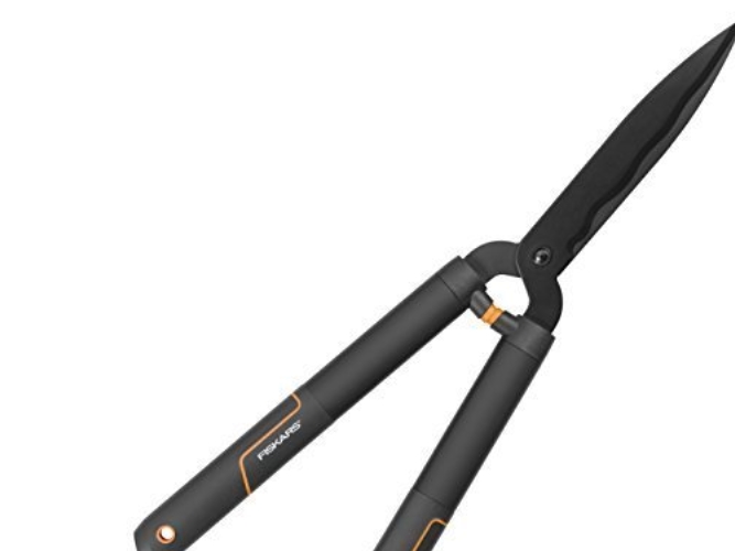 Fiskars Singlestep Heckenschere Hs22, Schwarz, Orange, Gerade Klinge, Kunststoff, 580 Mm, 840 G