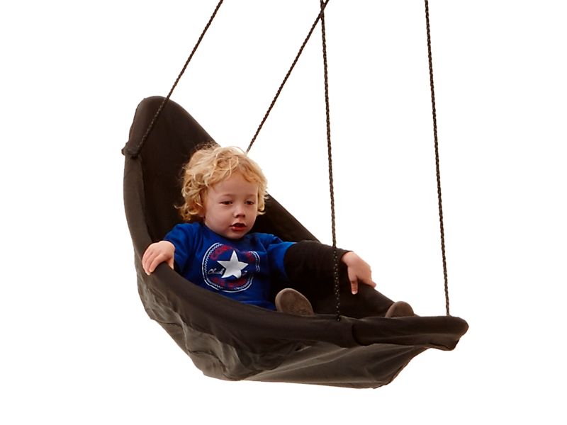 NORDIC PLAY Kanogynge sort 153 x 54 cm (805-410) | Utomhusleksaker - Spela i trädgården - Gungor | GameStuff