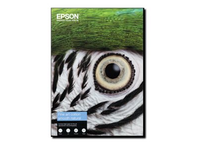 Epson Fine Art Cotton Smooth Natural A4 25 Sheets, Matt, Kunstpapier, 300 G/M², 25 Blätter