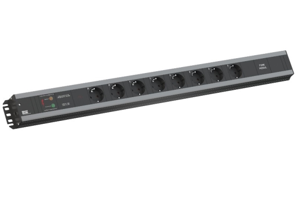 Bachmann Tradesman's Strip - Stikdåse - Output-Stikforbindelser: 6 - 2 M Ledning - Sort