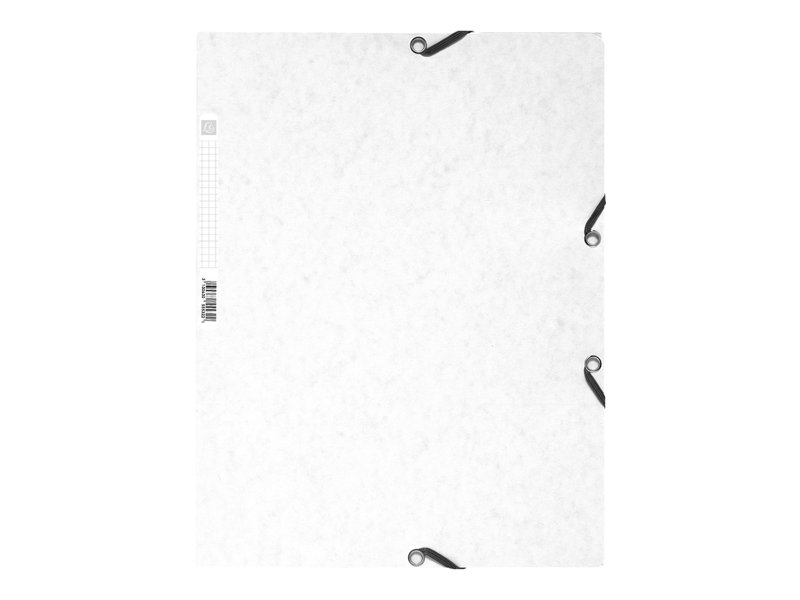 Elastikmappe Exacomta A4 hvid (stk.)