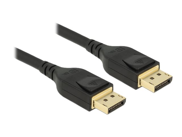 Delock - DisplayPort-kabel - DisplayPort (hane) till DisplayPort (hane) - DisplayPort 1.4 - 5 m - stöd för 8K - svart | Datortillbehör - Kablar & adaptrar - Videokablar & adaptrar | GameStuff