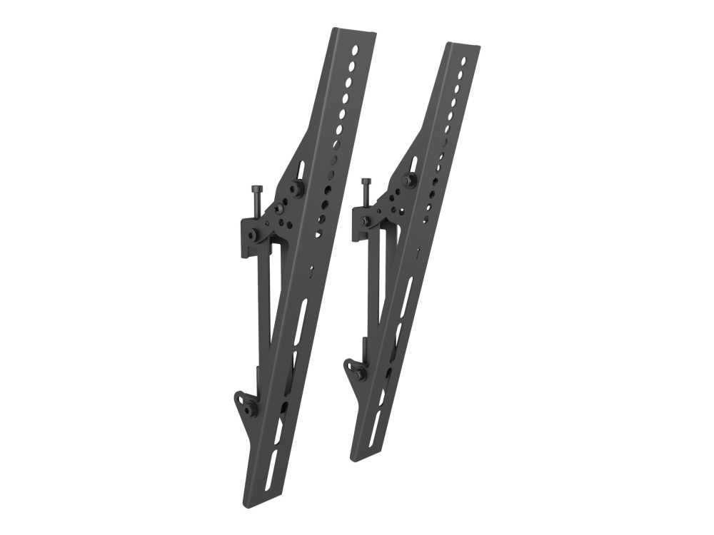 Multibrackets M Pro Series - Monteringssæt (vippearm) - aluminium, stål - sort - skinnemontering (pakke med 2)