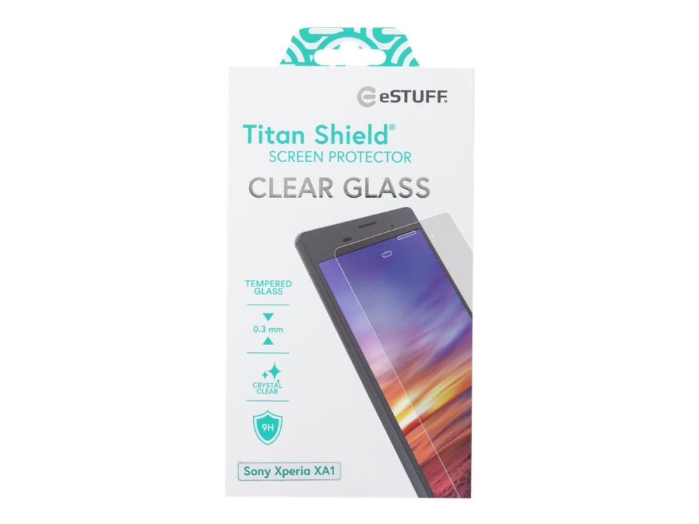 eSTUFF Titan Shield - Skärmskydd för mobiltelefon - glas - klar - för Sony XPERIA XA1 | Datorer & Surfplattor - Tillbehör till surfplattor - Covers & Väskor | GameStuff