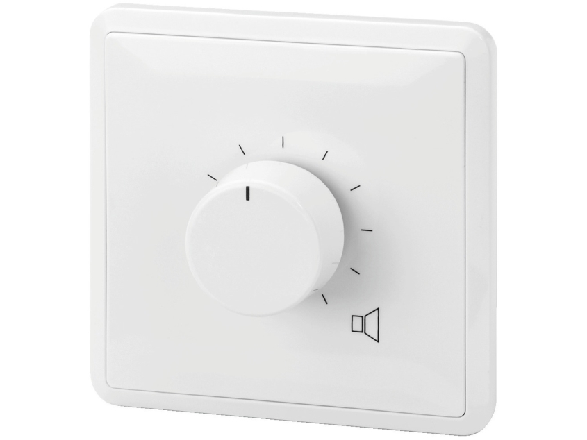 Monacor ATT-3100PEU, Roterende volumenkontrol, Vægmonteret, Hvid, 20 - 18000 Hz, 100 W, 80 mm