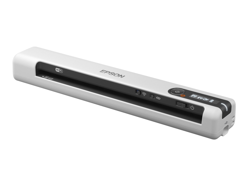 Epson WorkForce DS-80W - Dokumentscanner - Contact Image Sensor (CIS) - A4 - 600 dpi x 600 dpi - op til 15 ppm (mono) / op til 15 ppm (farve) - op ti