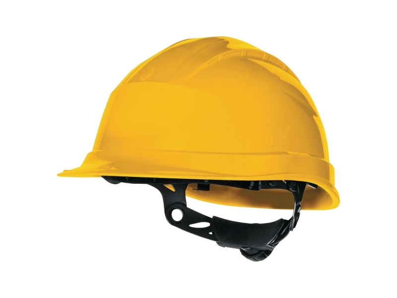 Delta Plus Bauhelm Gelb, Verstellbarer Kopfumfang 53–63 Cm, Regulerbar Tete Quarup3ja