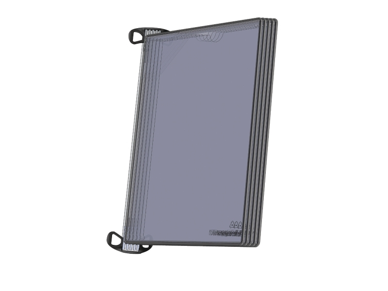 Tarifold PRO Væg Display A4 10 Lommer Sort