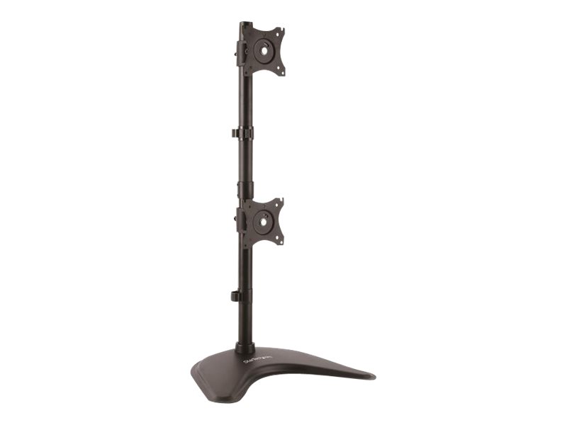 Startech.Com Dual-Monitorhalter - Vertikal, Freistehend, 10 Kg, 33 Cm (13 Zoll), 68,6 Cm (27 Zoll), 100 X 100 Mm, Schwarz