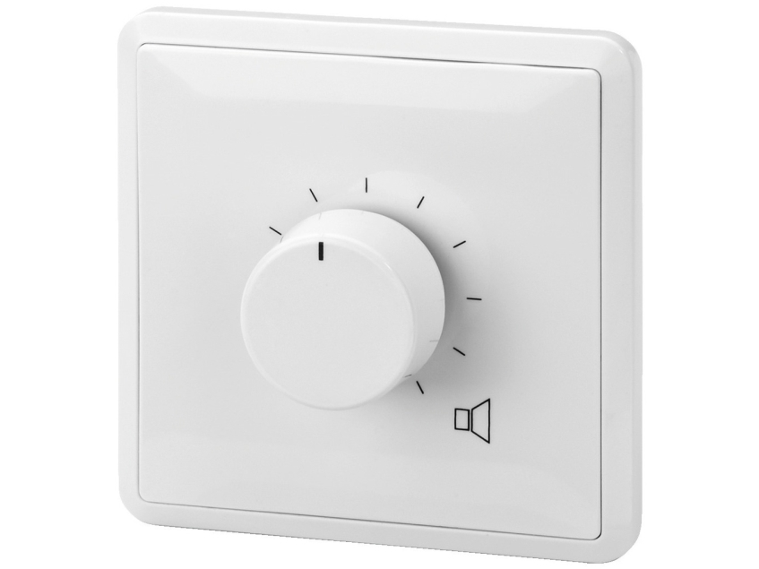 Monacor ATT-350PEU, Roterende volumenkontrol, Vægmonteret, Hvid, 50 - 18000 Hz, 50 W, 4,5 cm