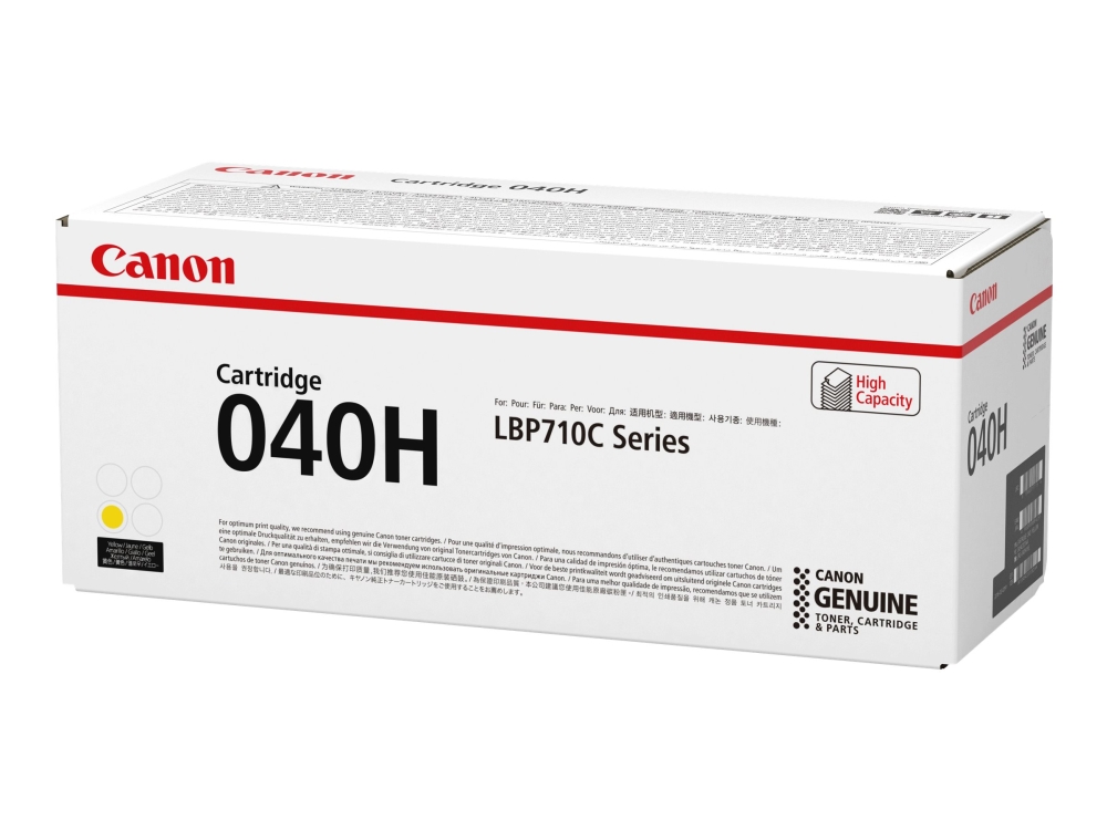 Canon 040 H - Høj Kapacitet - Gul - Original - Tonerpatron - For Imageclass Lbp712cdn
