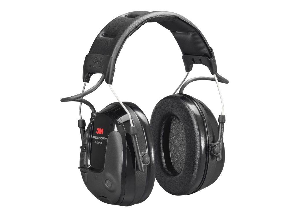 3M Peltor Protac Iii Slim Mt13h220a - Hovedtelefoner - Pandebånd - Lodret - Kablet - Aktiv Støjfjerning - 3,5 Mm Jackstik - Sort