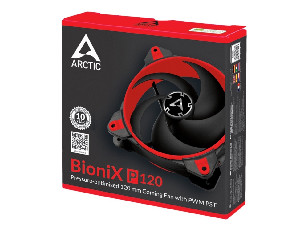 ARCTIC BioniX P120 - Lådfläkt - 120 mm - röd | Datorkomponenter - Datorchassin & Tilbeör - Chassi fläktar | GameStuff