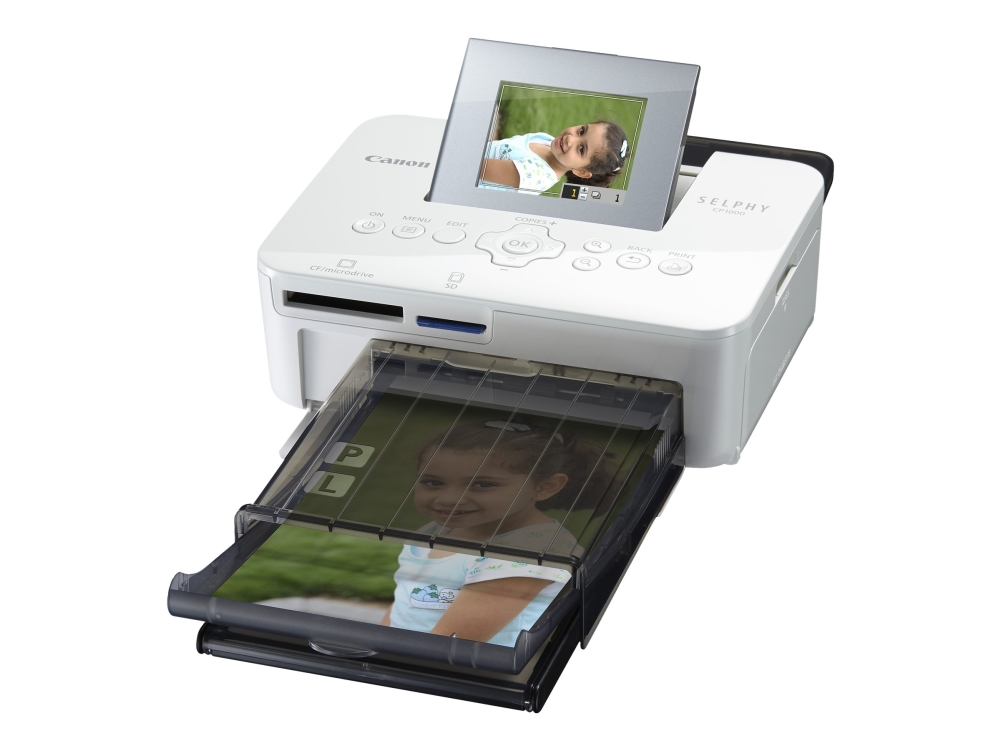 Canon SELPHY CP1000 - Printer - farve - farvesublimering - 100 x 148 mm op til 0.45 min./side (farve) - USB, USB vært - hvid