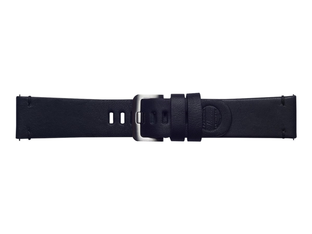Strap Studio Essex Leather Band - Urrem For Smart Watch - Sort - For Samsung Gear S3 Classic, Gear S3 Frontier Galaxy Watch (46 Mm)