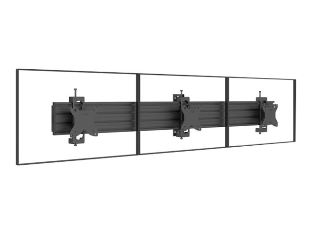 Multibrackets M Pro - Komponenter Til Montering (Skærmmontering) - For Lcd Display - Stål - Sort - Skinnemontering