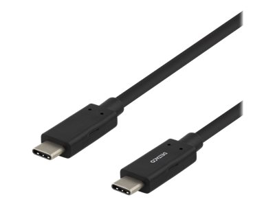Deltaco Usbc-1053M - Usb-Kabel - Usb-C (Han) Til Usb-C (Han) - Usb 3.1 Gen 1 - 3 A - 0,5 M - Usb Power Delivery (3A, 60W) - Sort