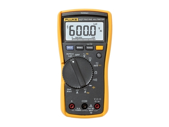 Echteffektiv-Multimeter Fluke 117Ac/Dc Spannung, Strom, Widerstand , Frequenz, Kapazität