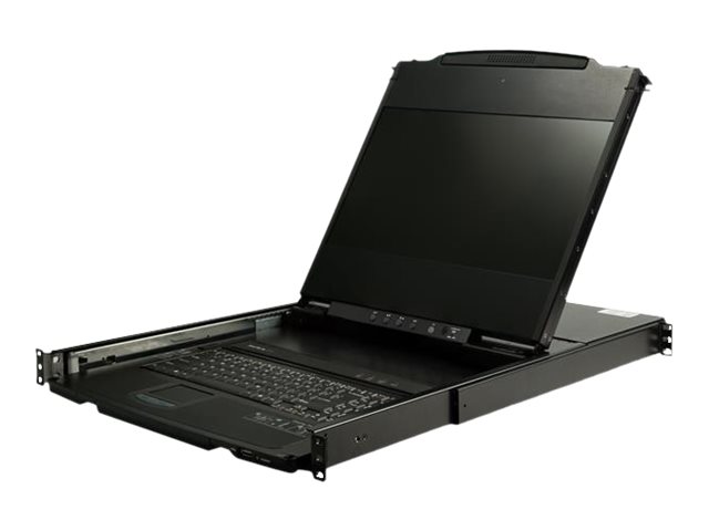 Startech.Com Rack Kvm Konsole Hd 1080P - Us Tastatur(Qwerty), Ein Port Dvi/Vga Kvm Mit 17" Lcd Monitor - 1He Lcd Kvm Konsolenschublade Mit Kabeln - U