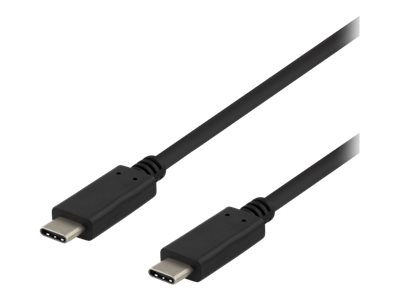 Deltaco Usbc-1402 - Usb-Kabel - Usb-C (Stecker) Auf Usb-C (Stecker) - Usb 3.1 Gen 2 - 1 M - Schwarz